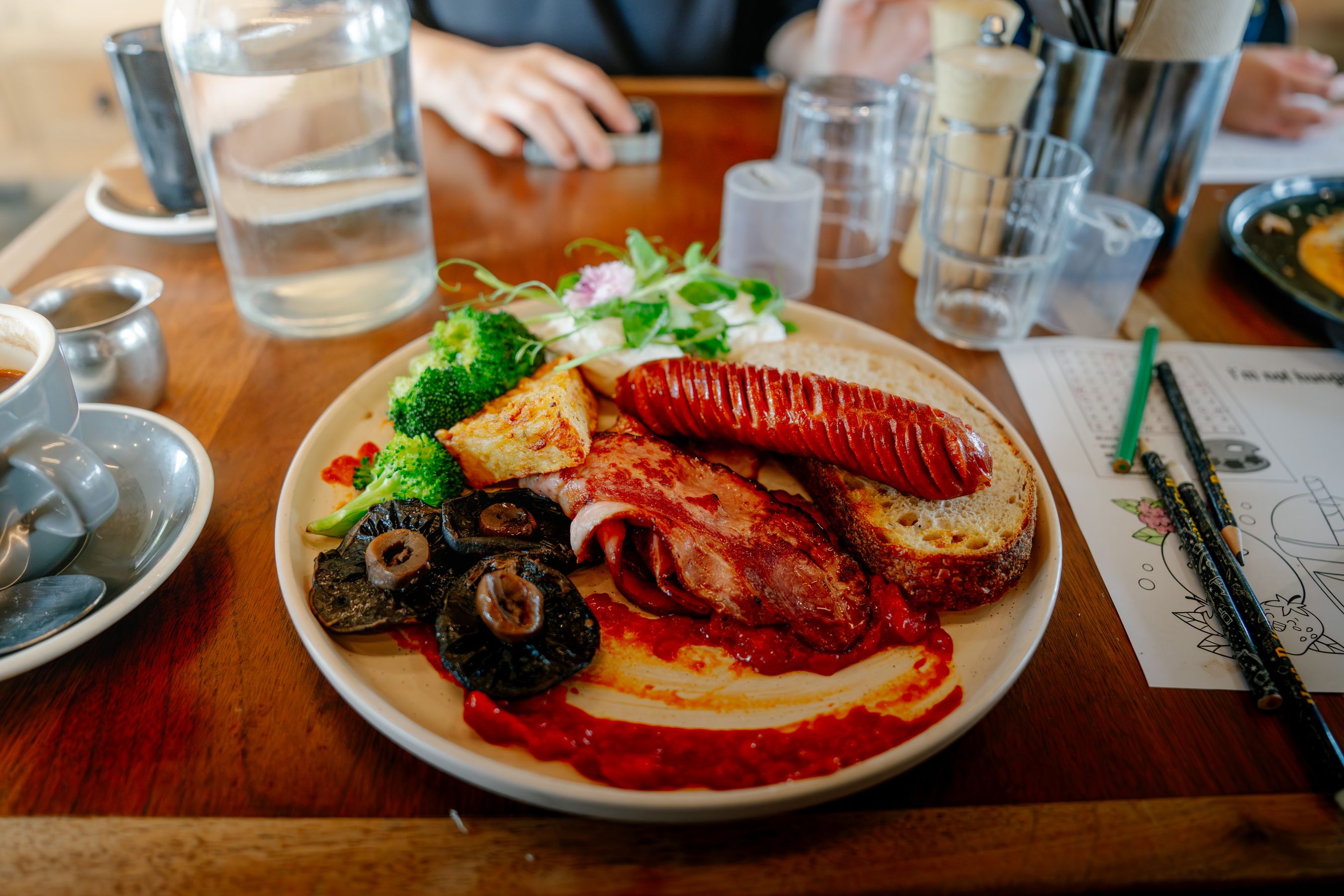 A full breakfast plate, served until 2pm